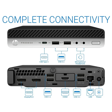 HP ProDesk 600 G5 Mini Intel i5 9500T 16GB 